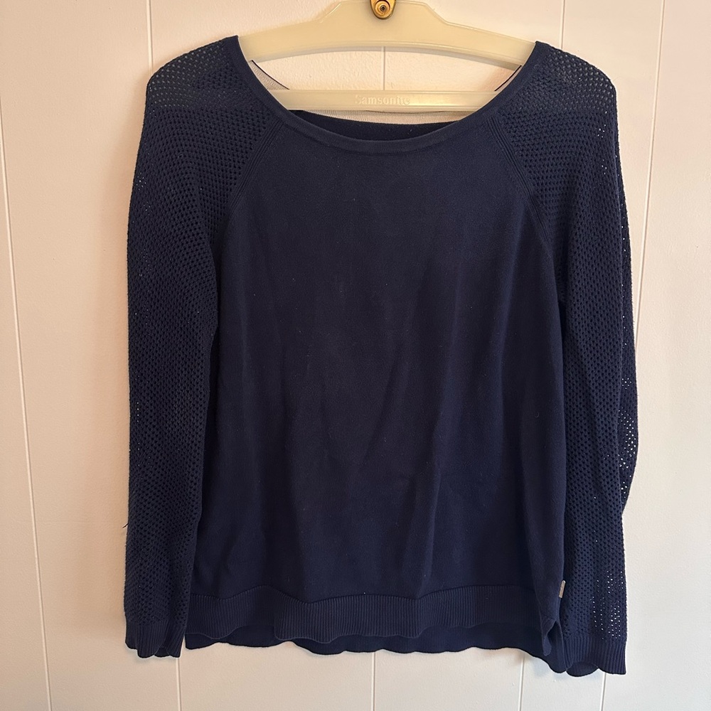 Ralph Lauren Double RL Navy Crew Neck Sweater